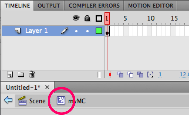 movie clip timeline