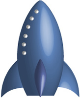blue rocket