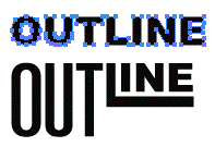 outline type