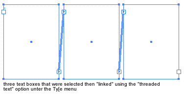 threaded text boxes